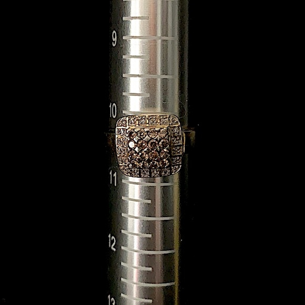 14K Diamond Ring Solid Yellow Gold
